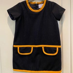 CZ by Caroline Zapf 2t navy wool dress